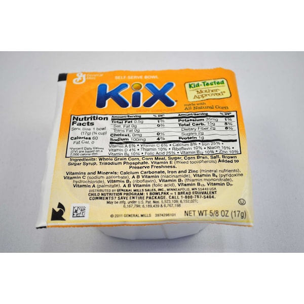 Kix Cereal .625 Oz. Bowl Pack, PK96